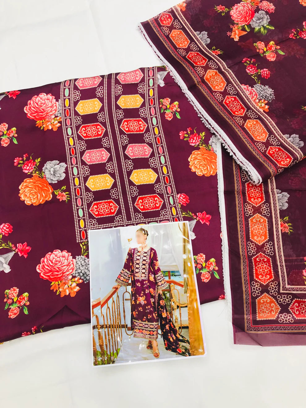 ANEELA FALSA PRINTED SILK (WITHOUT PATCHES)