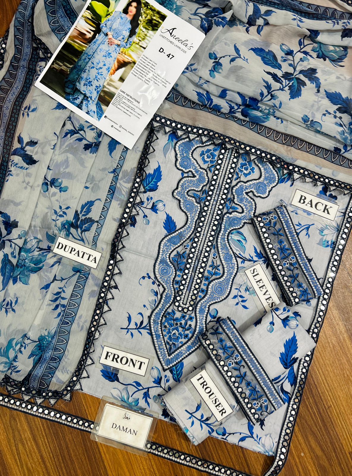 Aneela's blue leaves